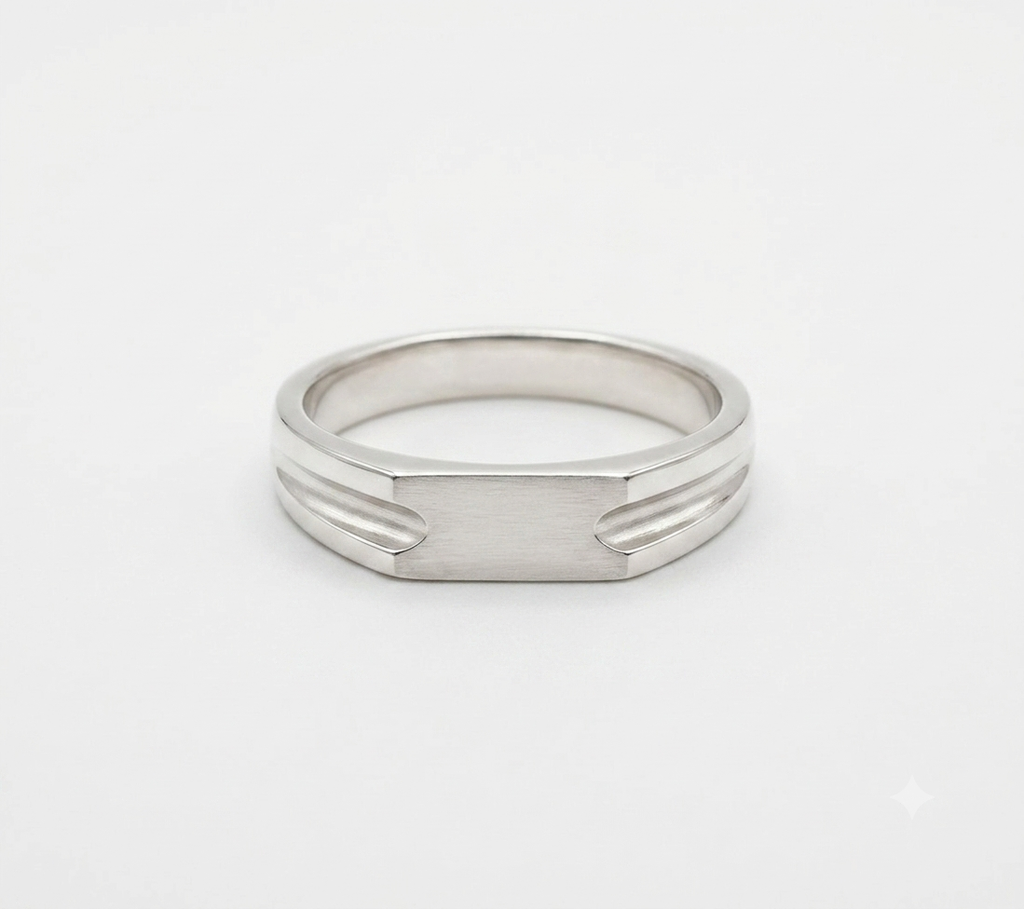 Anillo sello de plata 925.